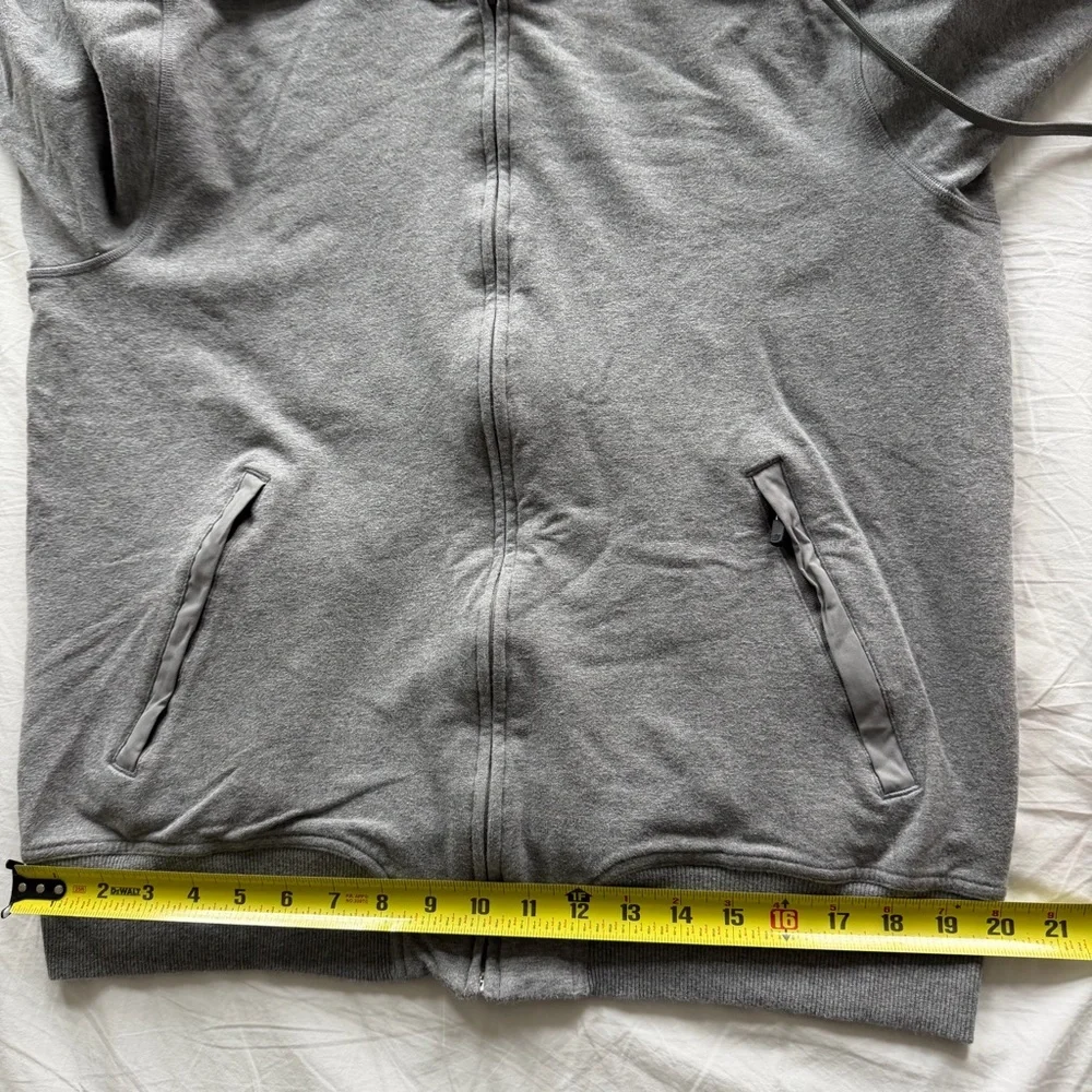 Mack Weldon Full Zip‎ Hoodie in Grey Heather in Size L
